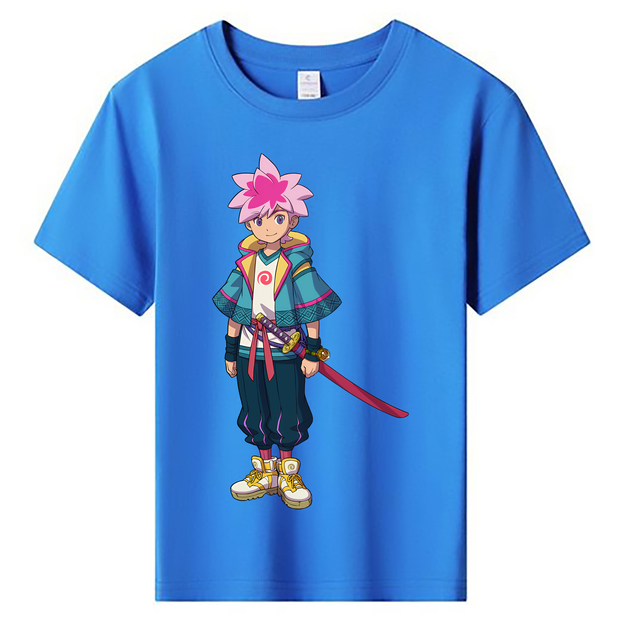 （画像用） 妖怪ウォッチ Yo-kai Watch 綿100％キッズTシャツ（フロントプリント）
